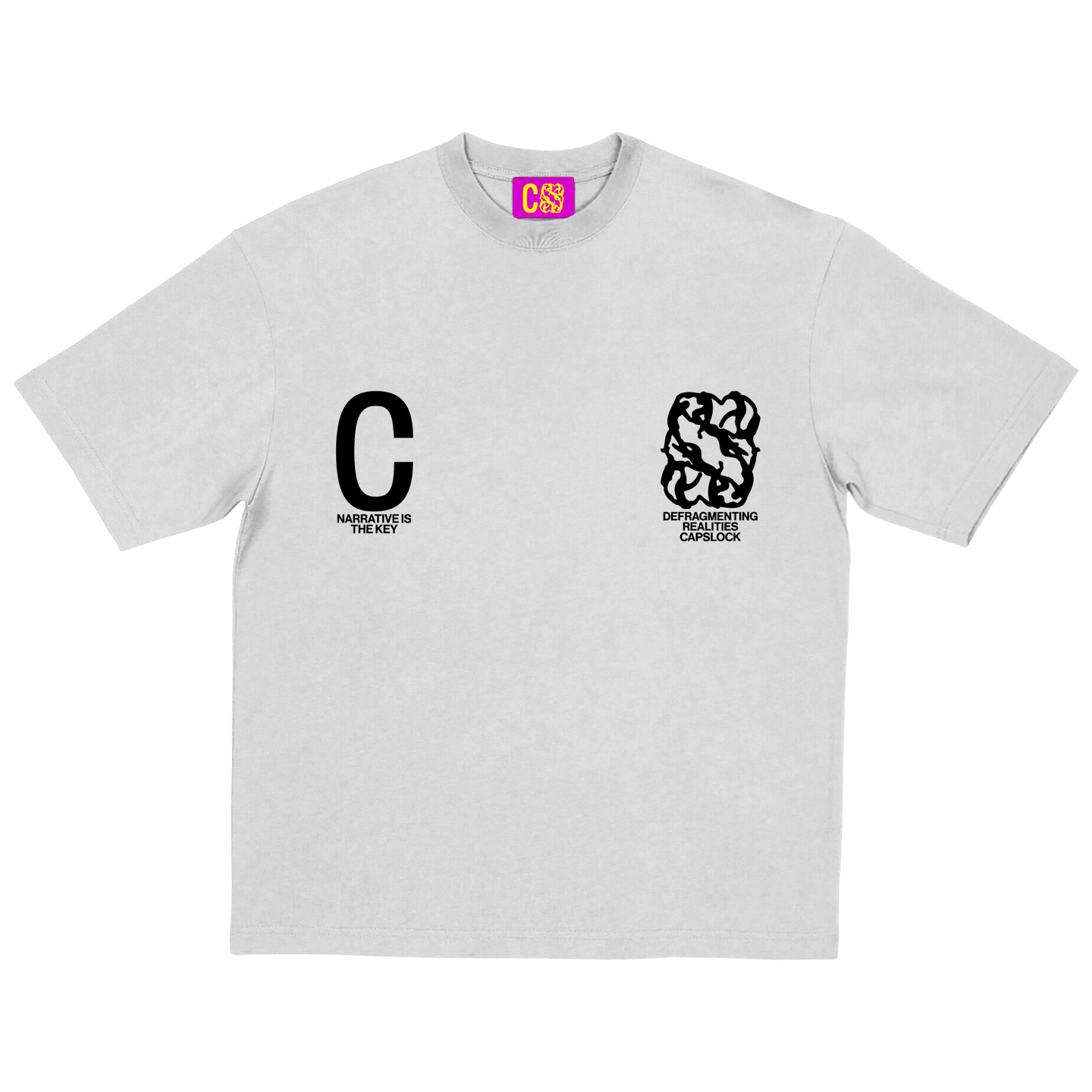 White Logo Tee