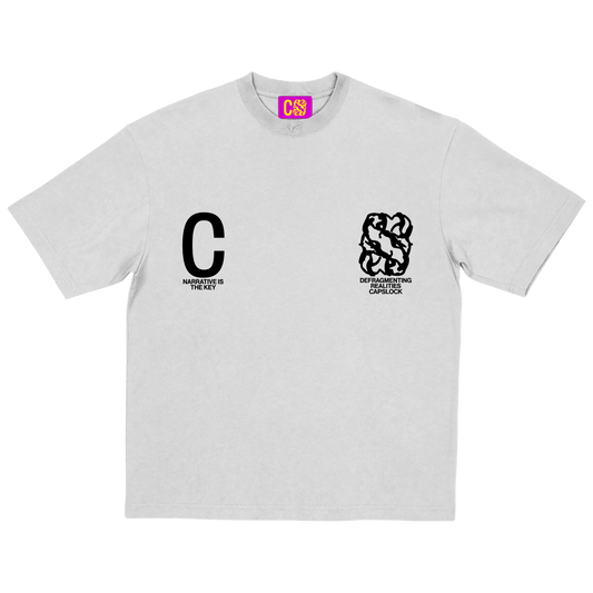 White Logo Tee