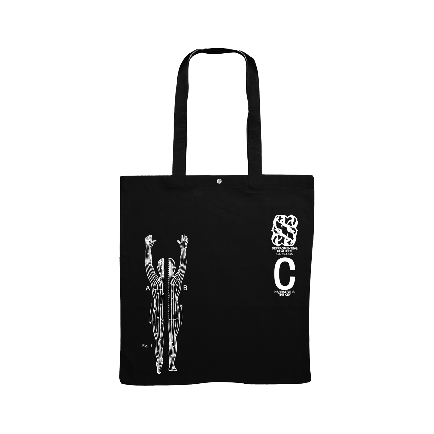 Black Narrative Tote Bag